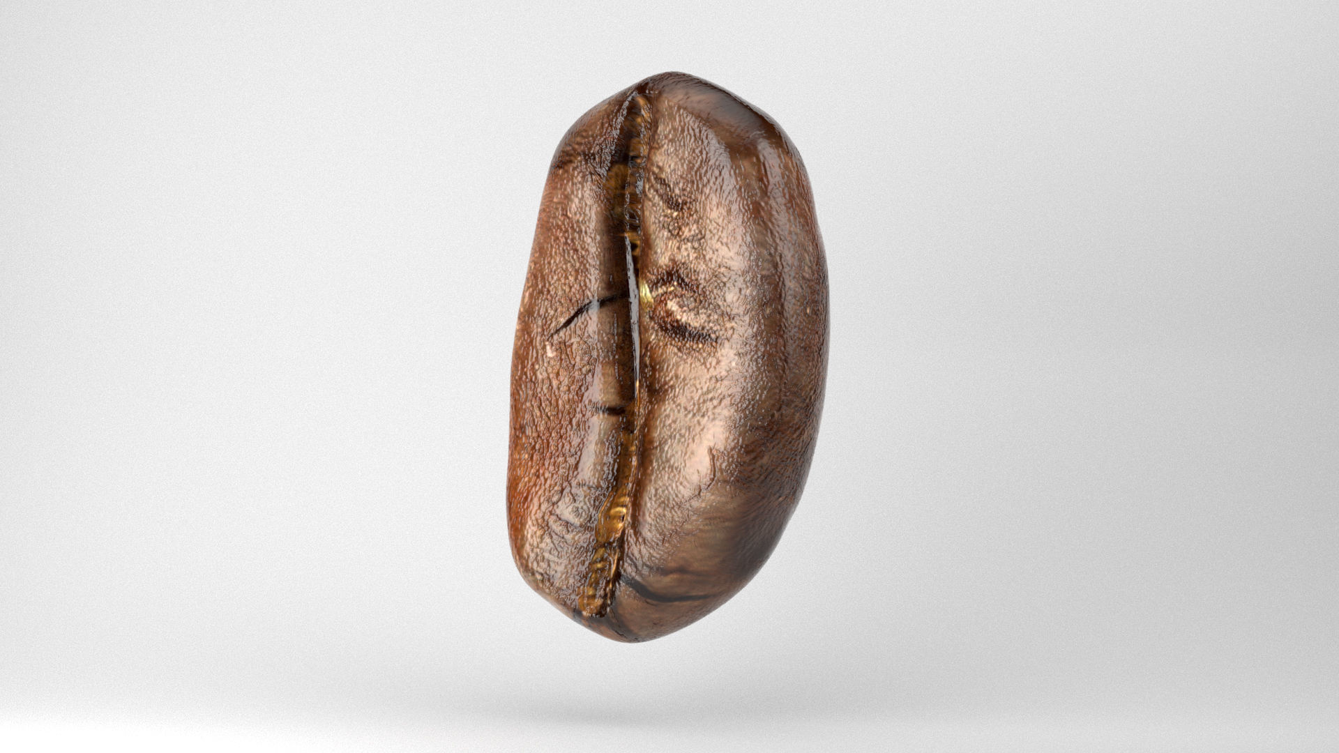 Realistic Coffee Bean 3D model_5