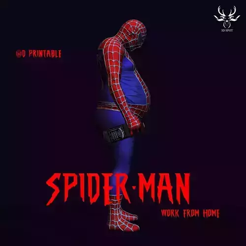 Spiderman- Work from Home 3D print model