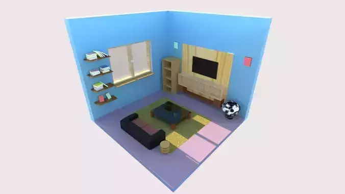 Simple isometric room