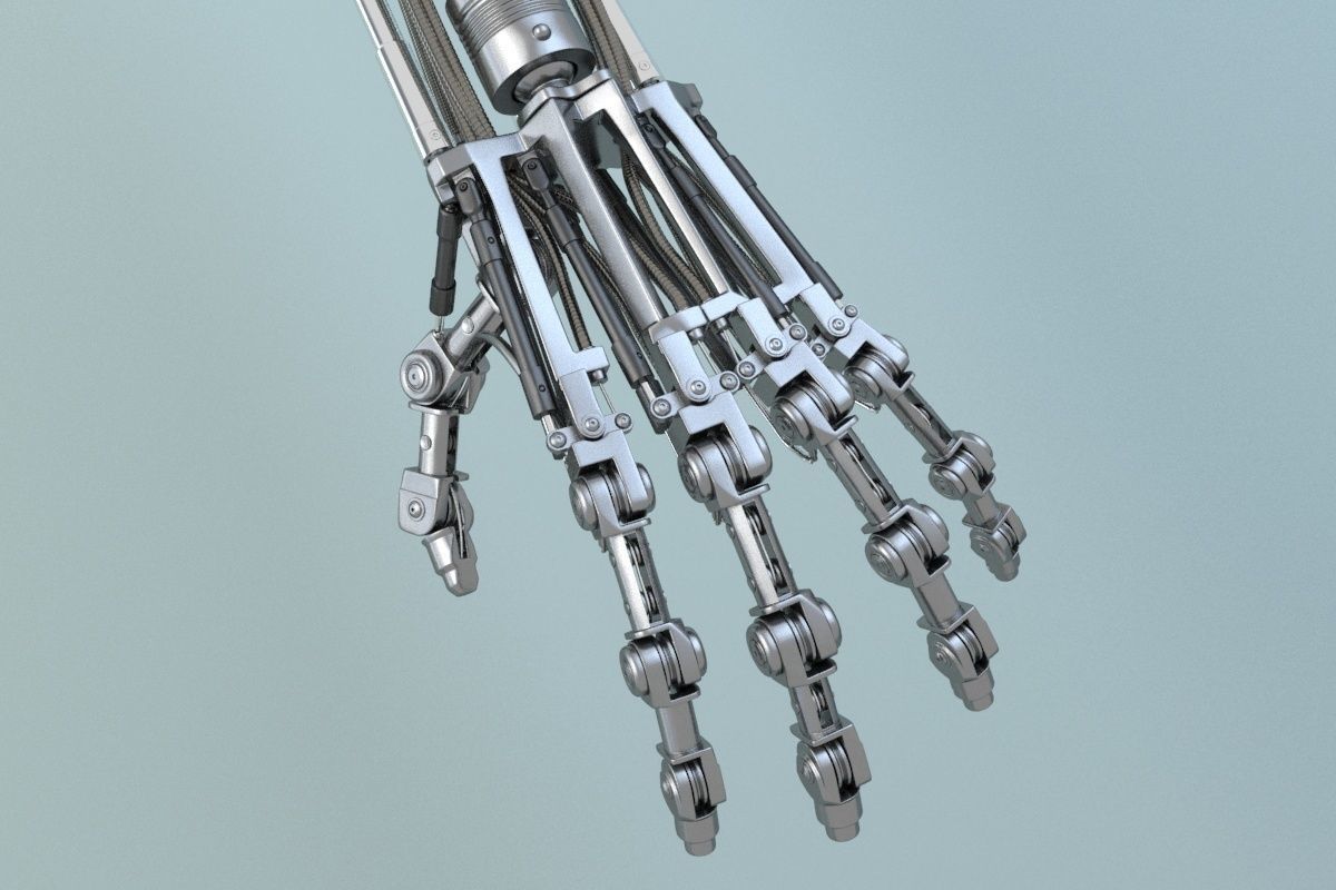 terminator t-800 Arm 3D model_44