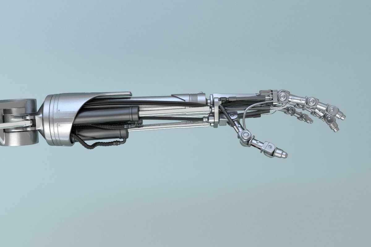 terminator t-800 Arm 3D model_40