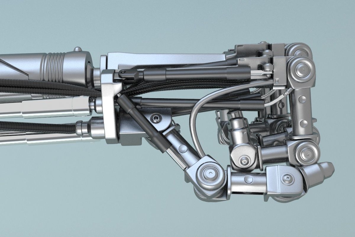 terminator t-800 Arm 3D model_25