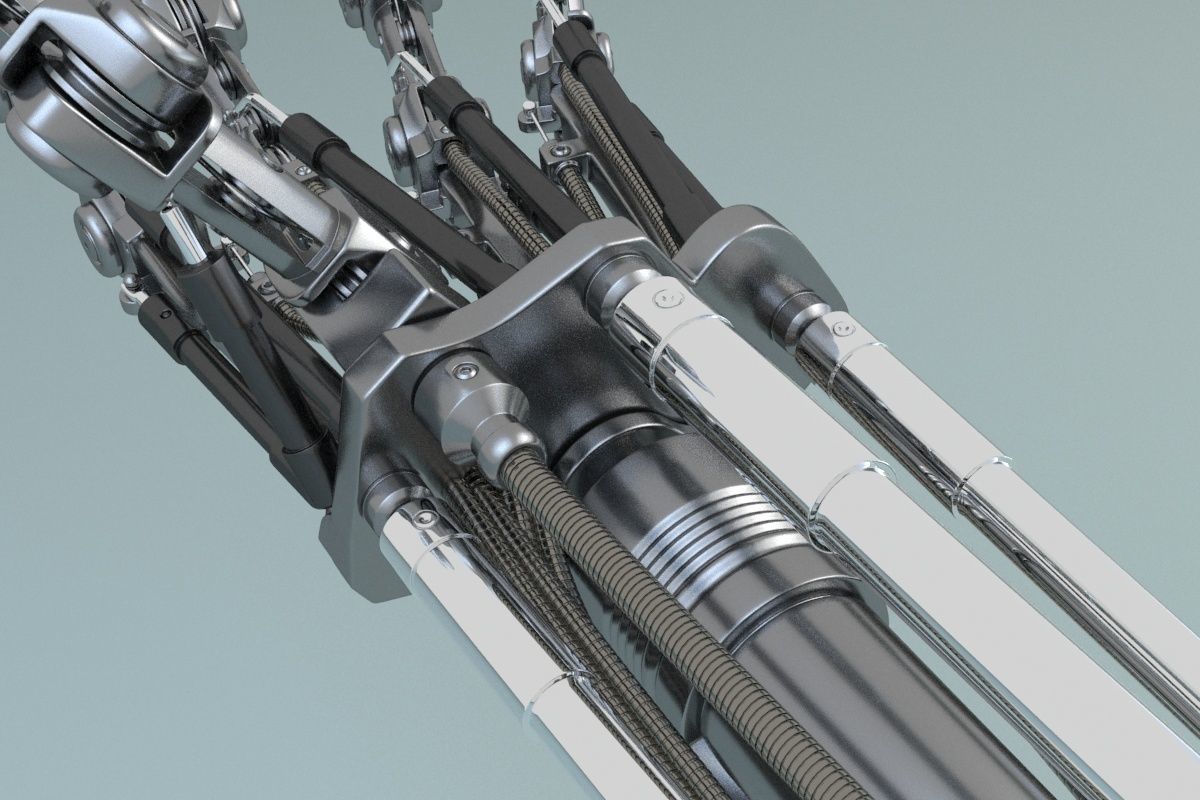 terminator t-800 Arm 3D model_45