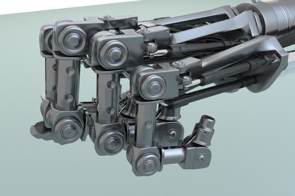 terminator t-800 Arm 3D model_24