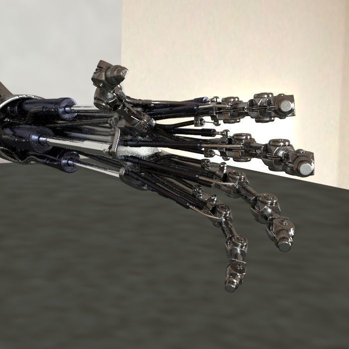 terminator t-800 Arm 3D model_7