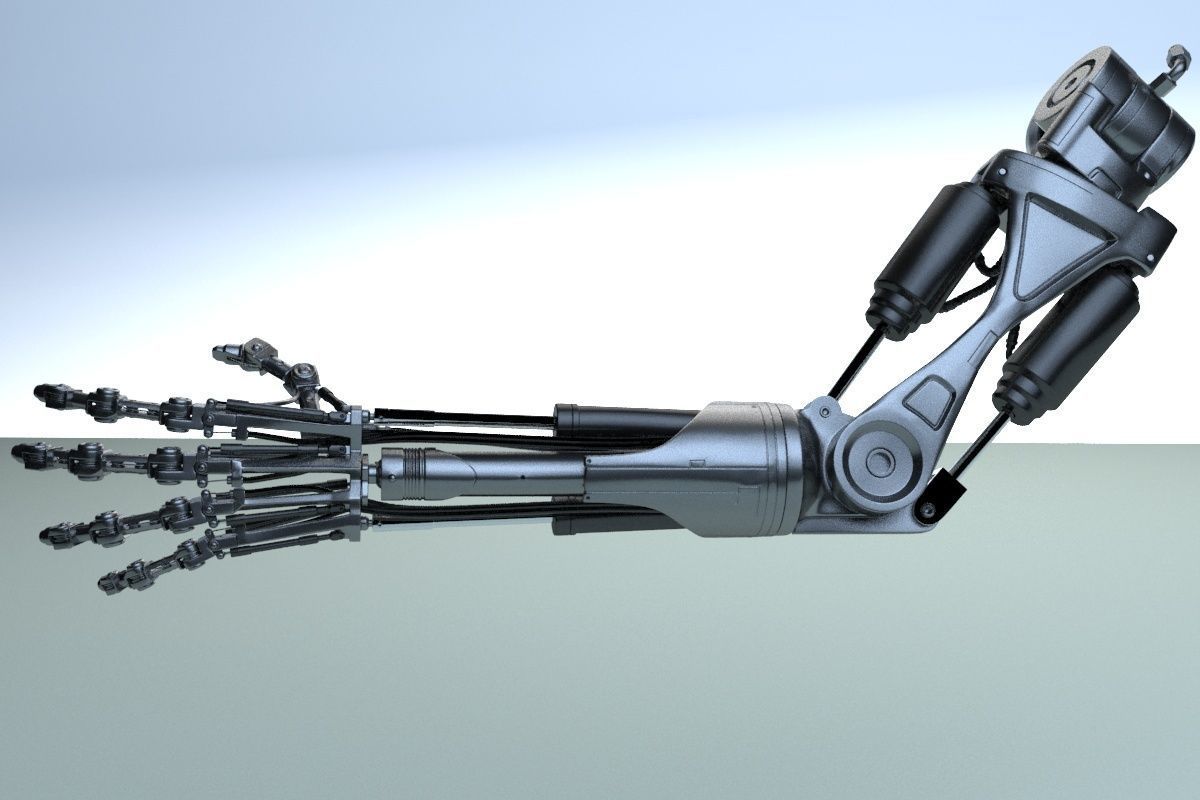 terminator t-800 Arm 3D model_5