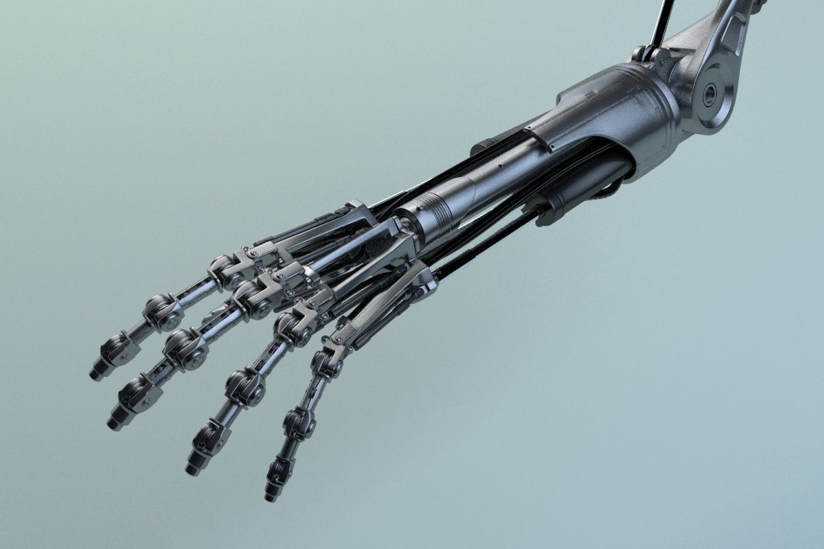 terminator t-800 Arm 3D model_16