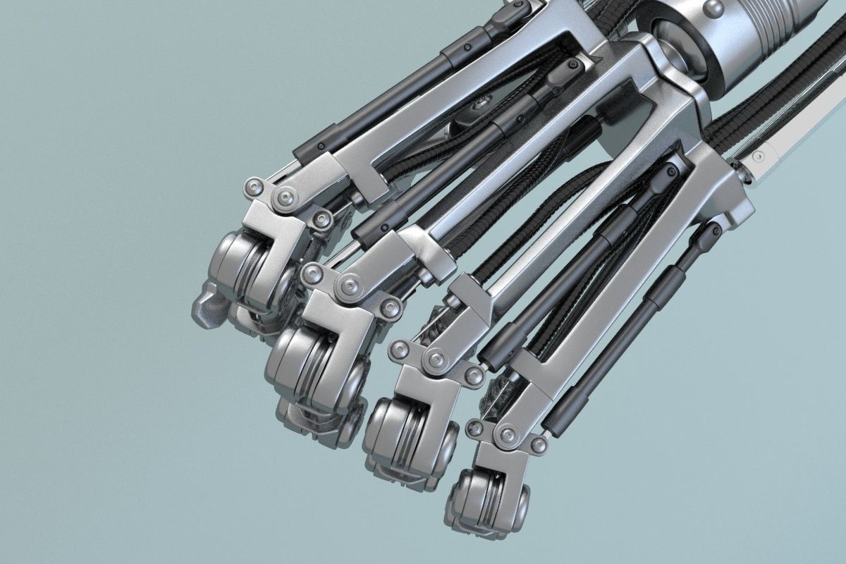 terminator t-800 Arm 3D model_21