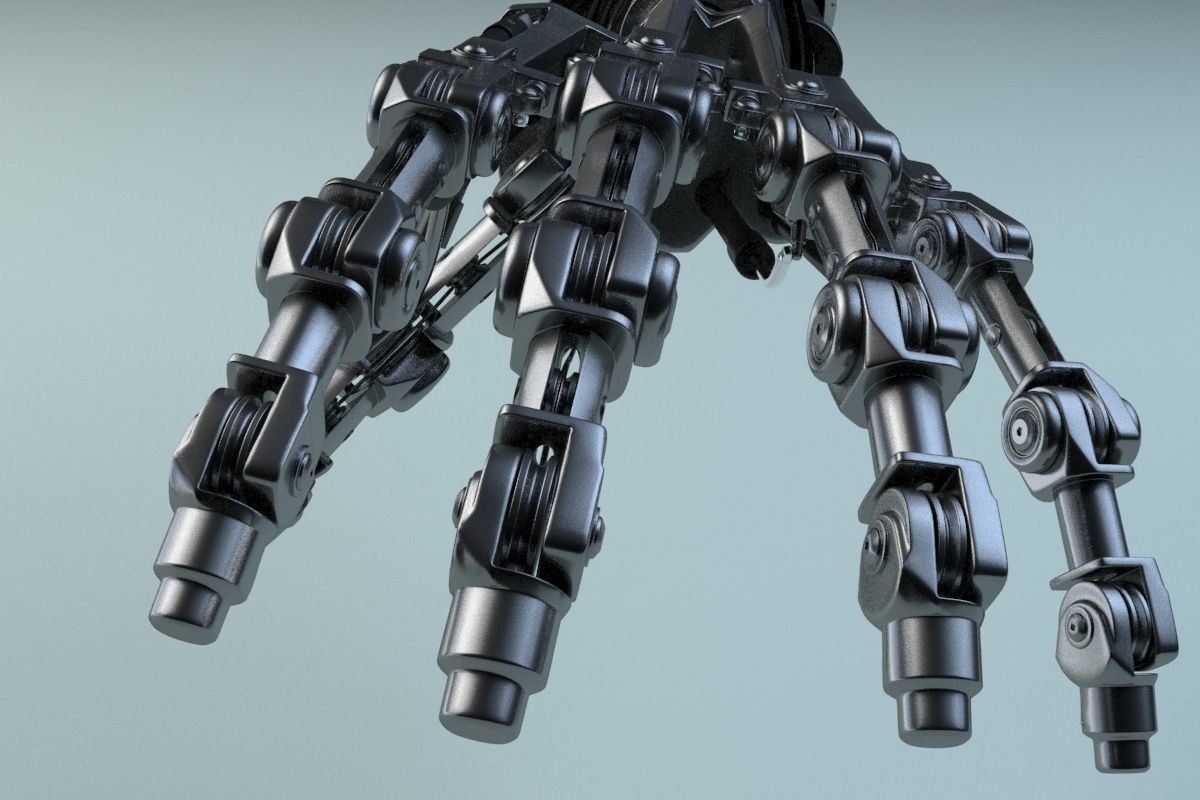 terminator t-800 Arm 3D model_3