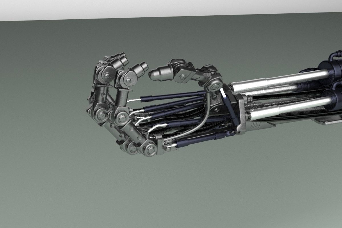 terminator t-800 Arm 3D model_10