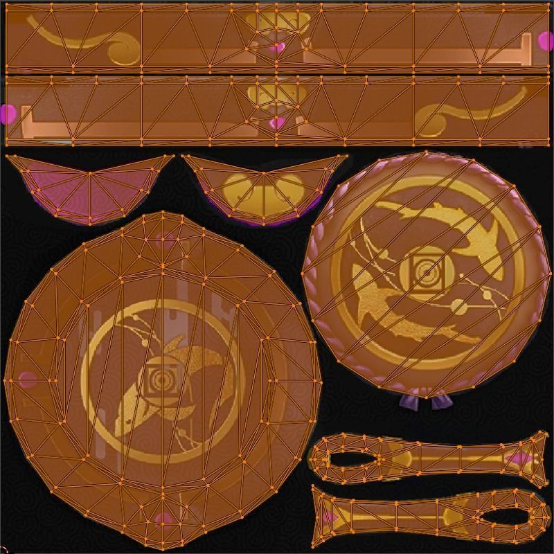 Pan Rifle Game Weapon 21x 3D model_25