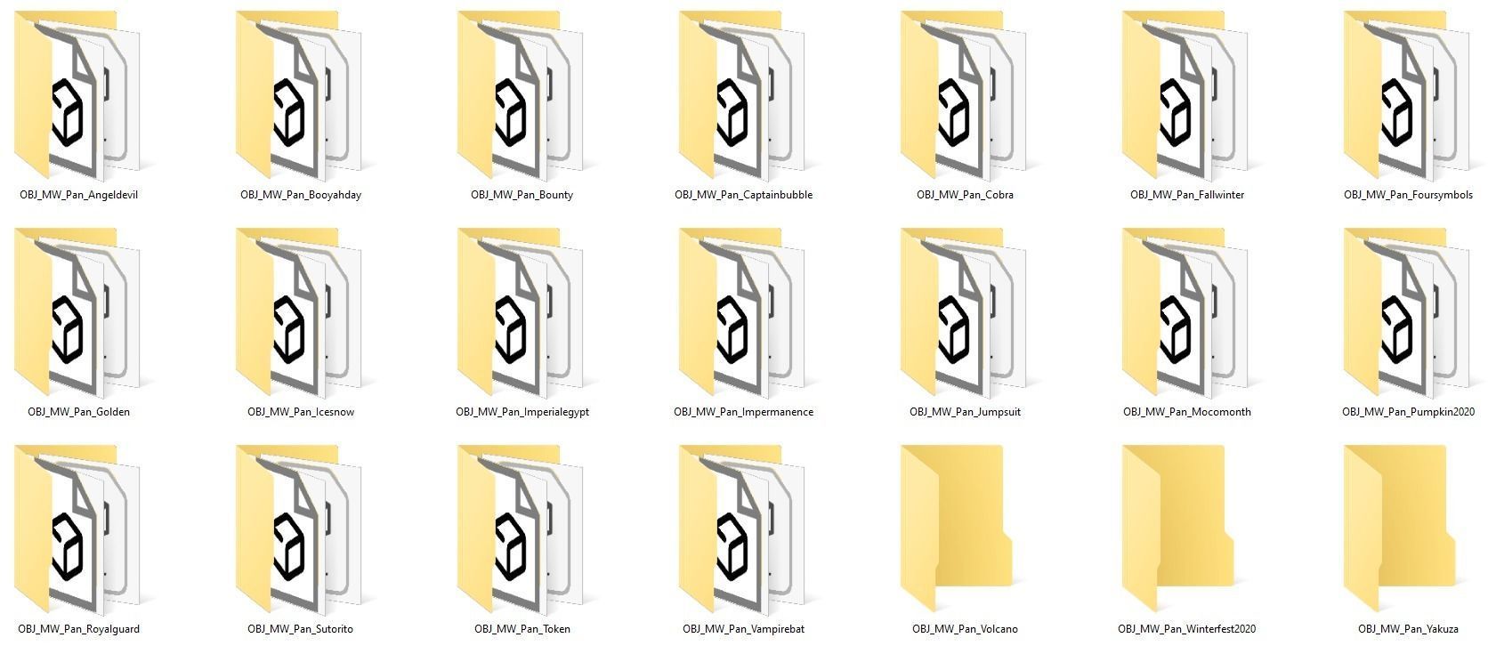 Pan Rifle Game Weapon 21x 3D model_26