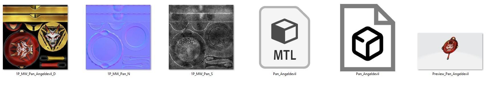 Pan Rifle Game Weapon 21x 3D model_27