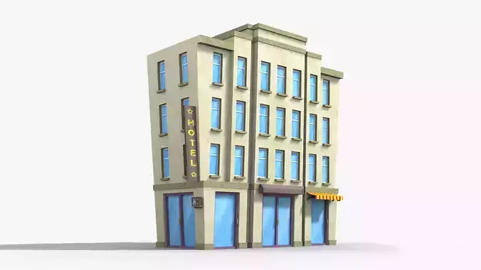 Cartoon Building x6
