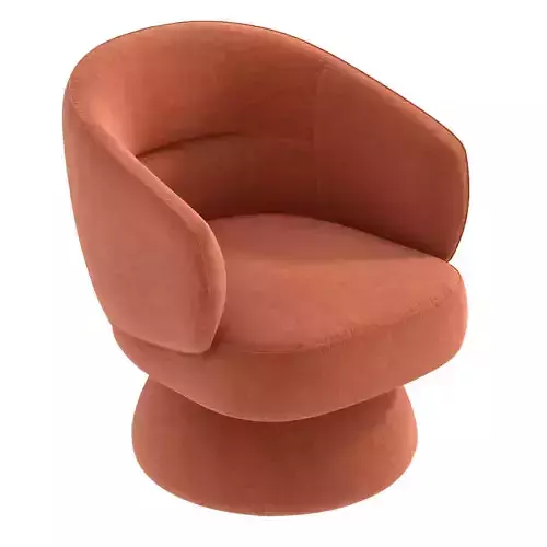 Article Makeva Anise Brown Swivel Chair 3D model