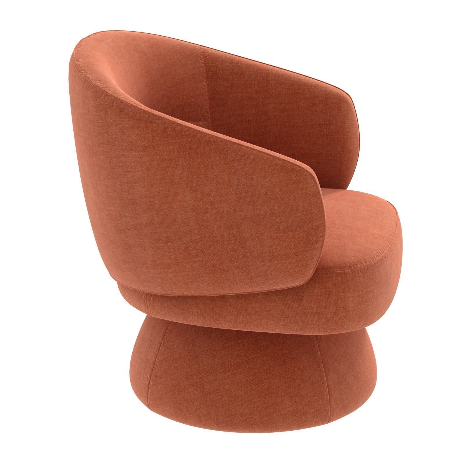 Article Makeva Anise Brown Swivel Chair 3D model_2