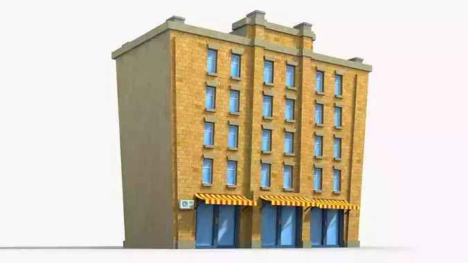 Cartoon Building x8