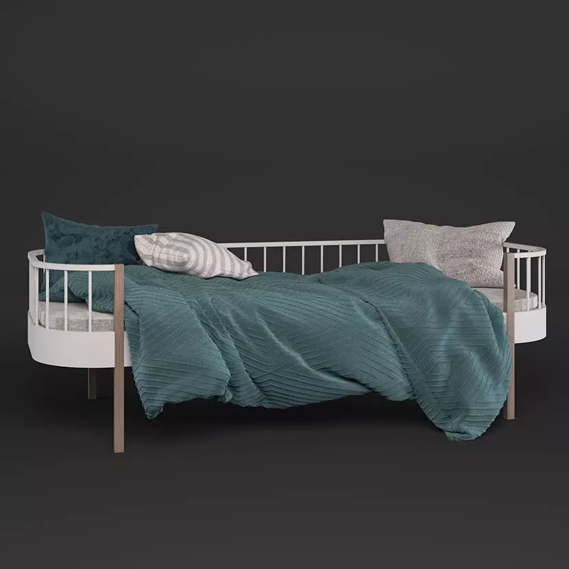 Single bed 01 3D model_0