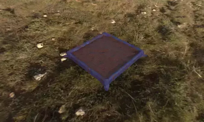 Planter Box Farming Flower Pot Vase High Poly