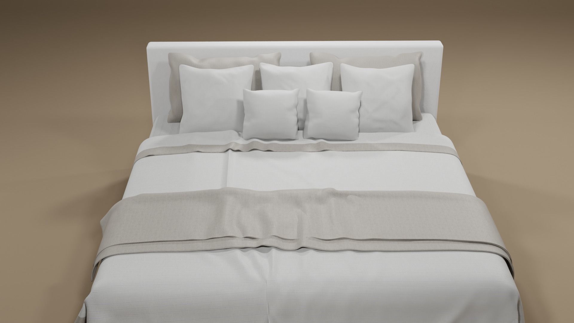 DOUBLE BED 3D model_3