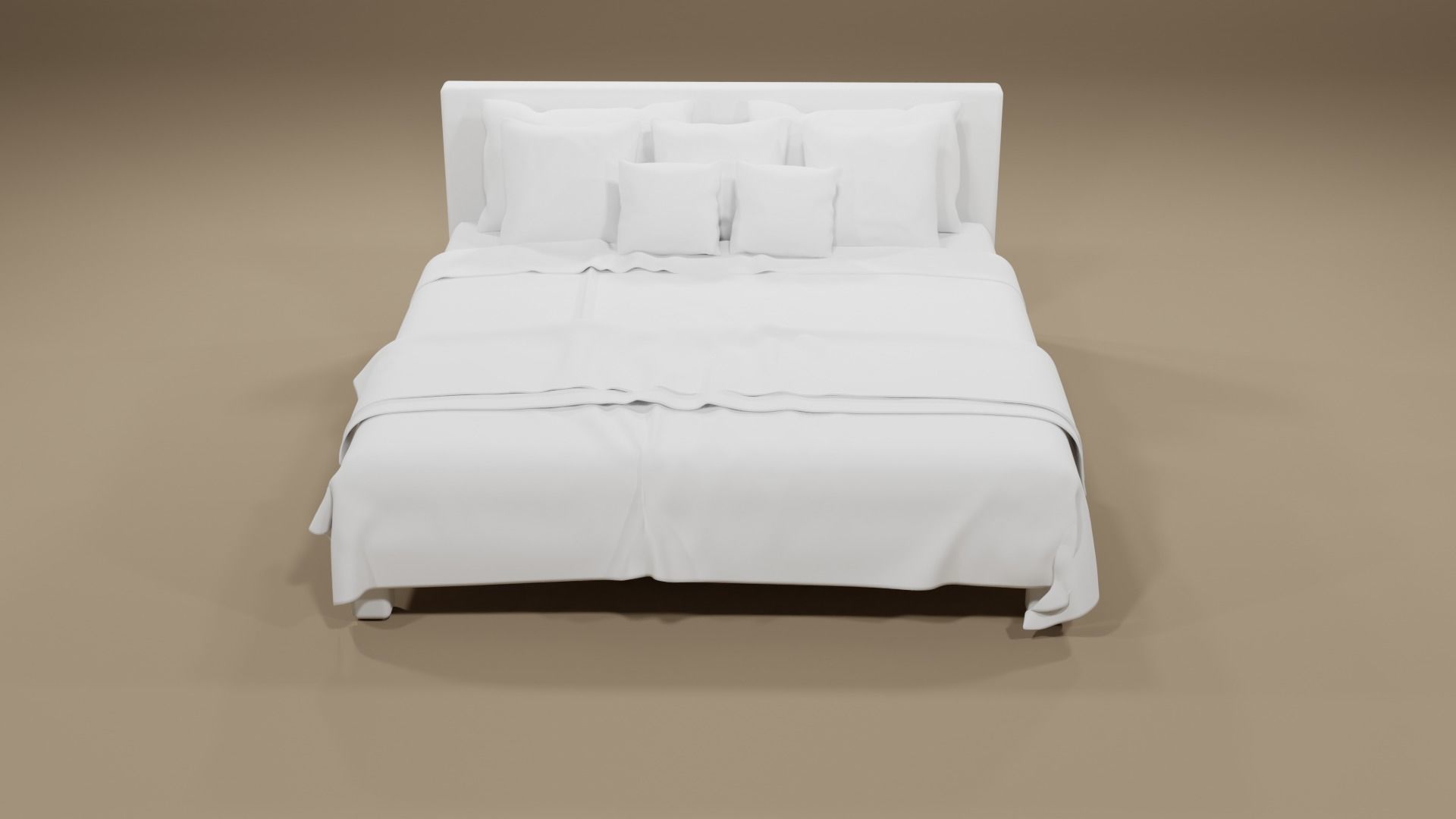 DOUBLE BED 3D model_9