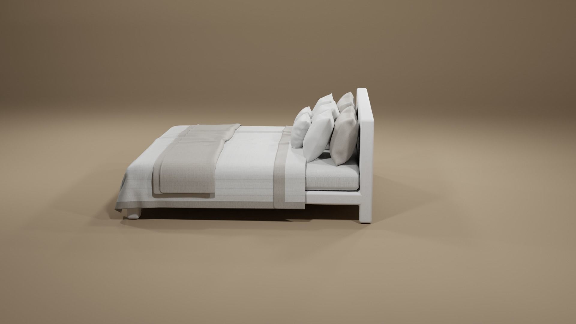 DOUBLE BED 3D model_5