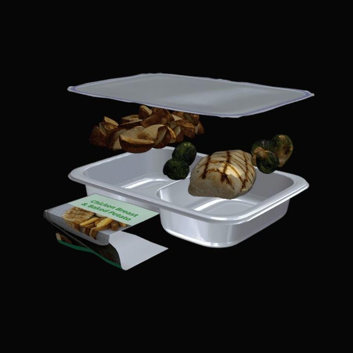 Package of Chicken Potato Tray 3D model_7