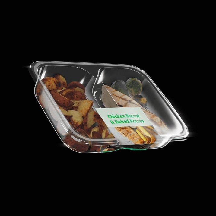 Package of Chicken Potato Tray 3D model_3