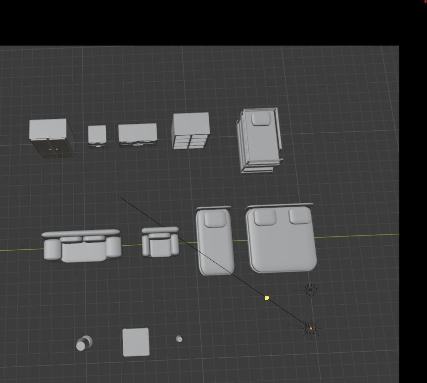 Asset pak furniture Free 3D model_17