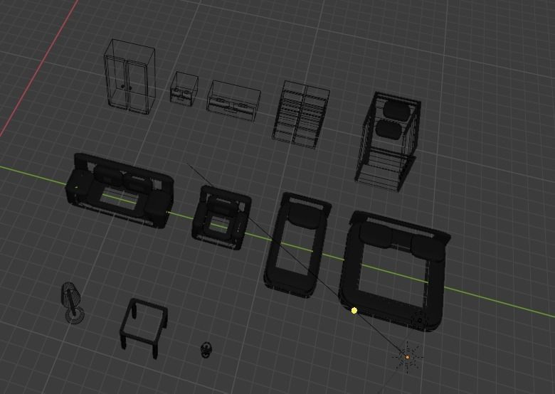 Asset pak furniture Free 3D model_9