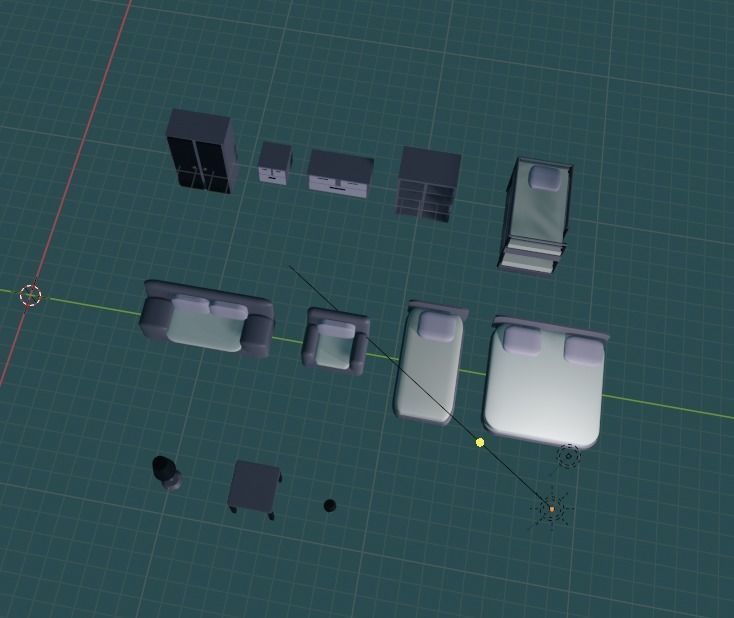 Asset pak furniture Free 3D model_7