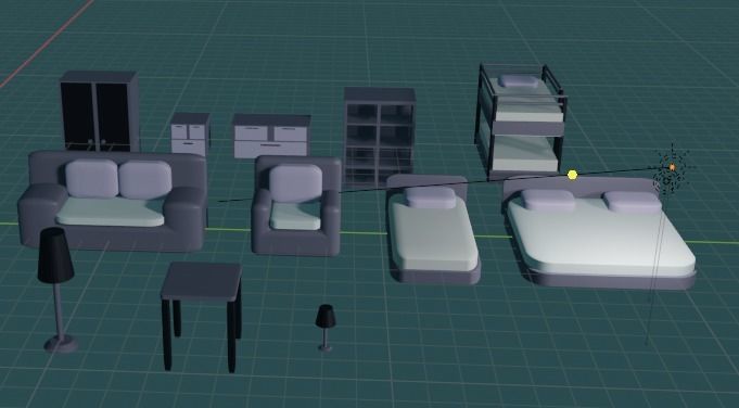 Asset pak furniture Free 3D model_11