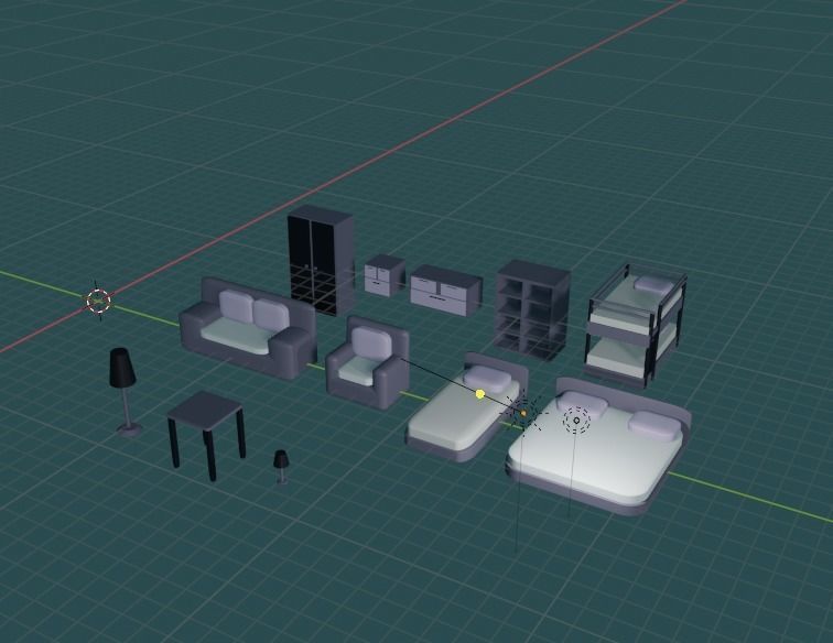 Asset pak furniture Free 3D model_6