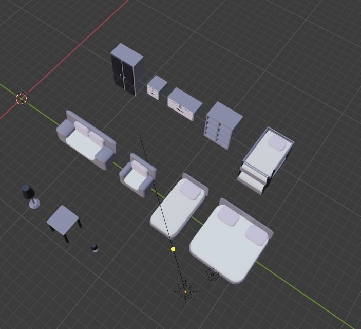 Asset pak furniture Free 3D model_5