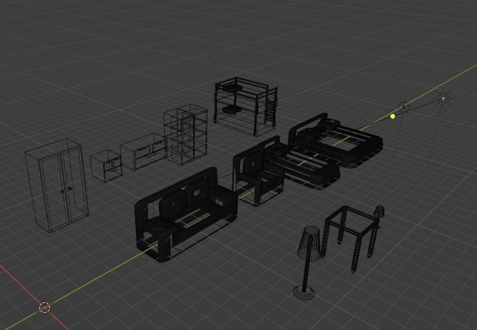 Asset pak furniture Free 3D model_13