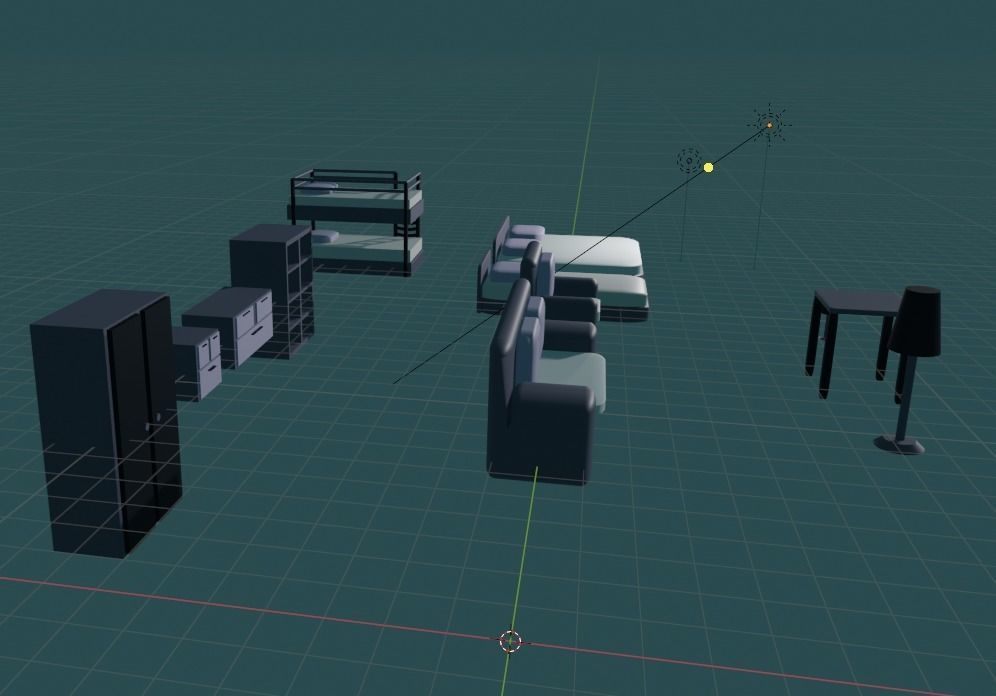 Asset pak furniture Free 3D model_10