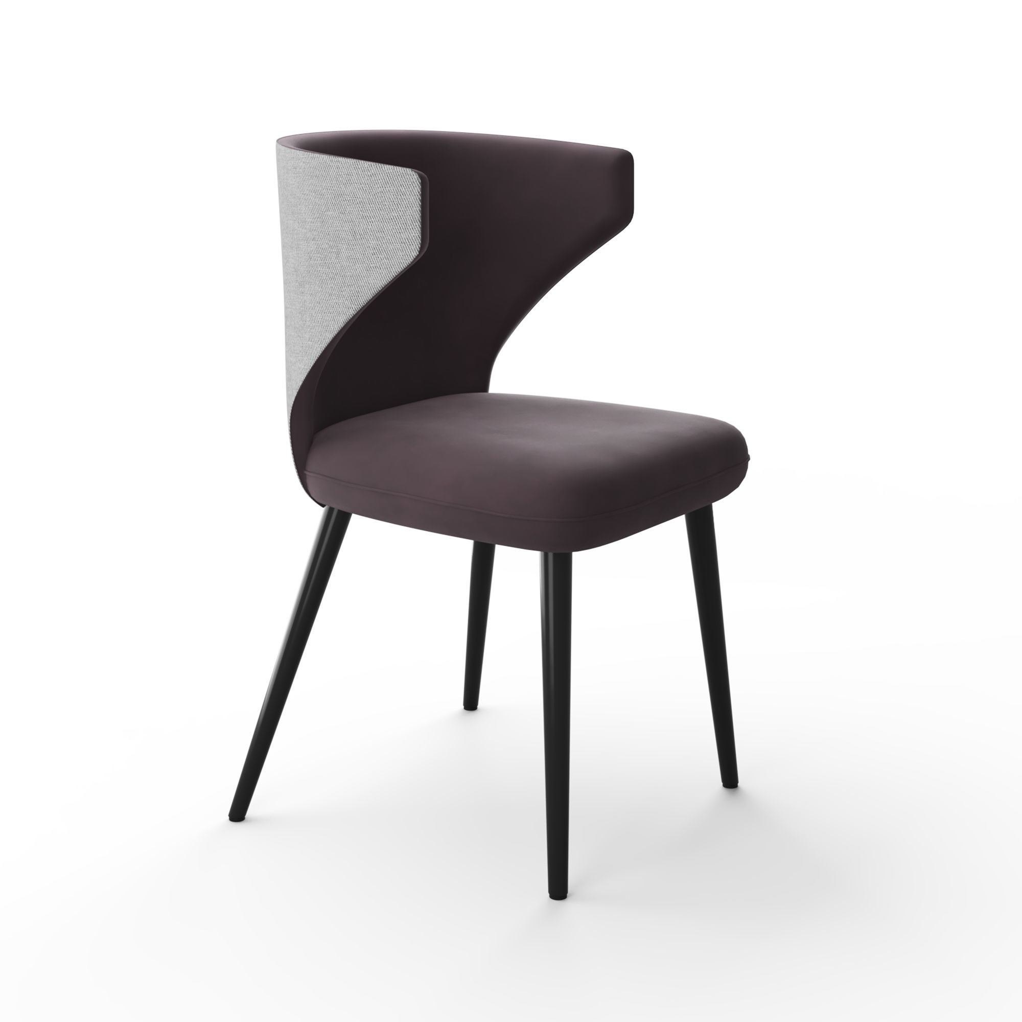 Dixie chair 3D model_1