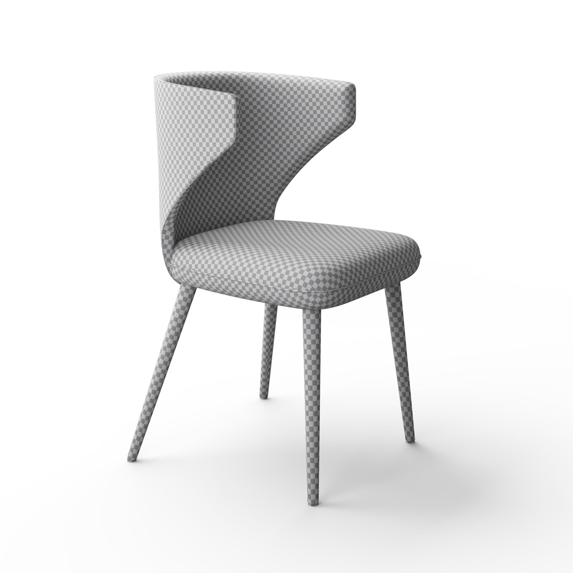Dixie chair 3D model_7