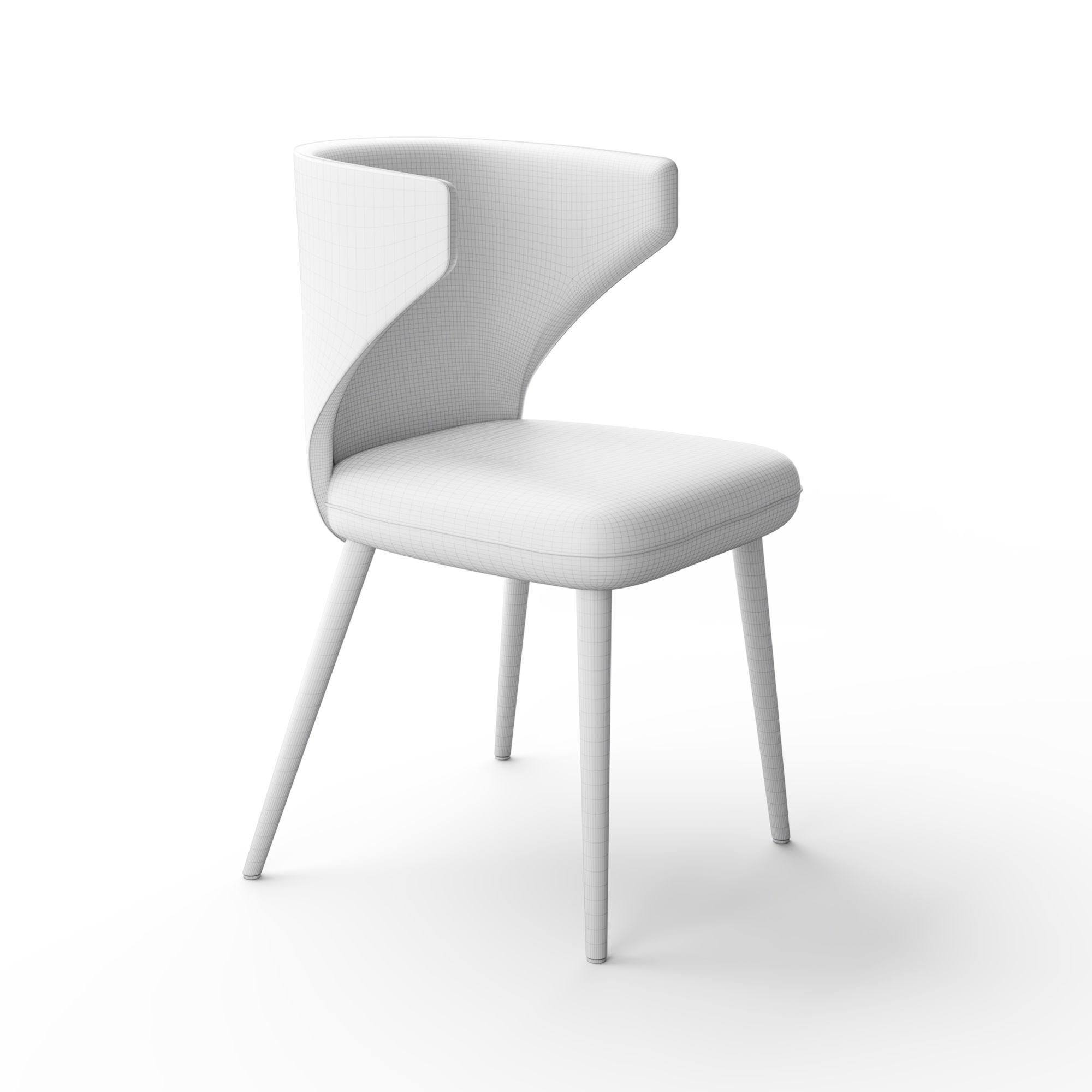 Dixie chair 3D model_6