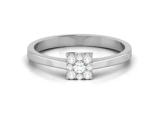 Women Diamond Ring 3dm render details