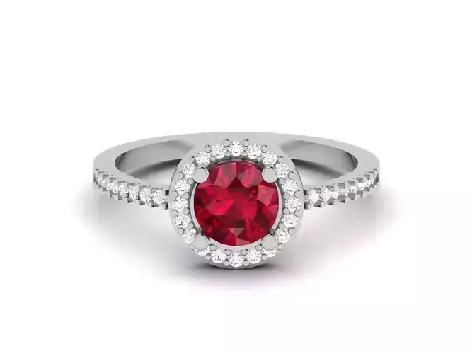 Women Diamond Ring 3dm render details