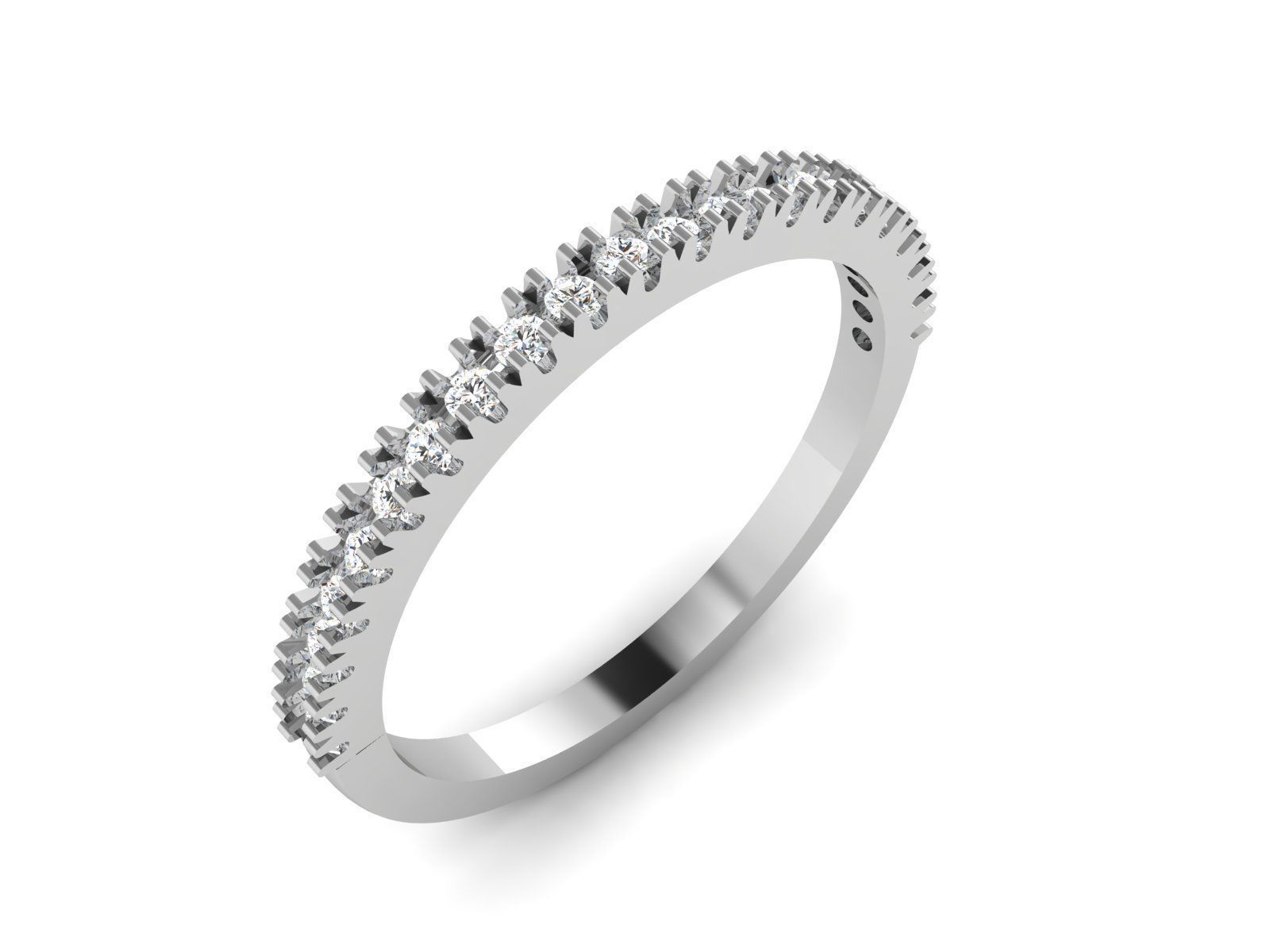 Women Diamond Ring 3dm render details 3D print model_7