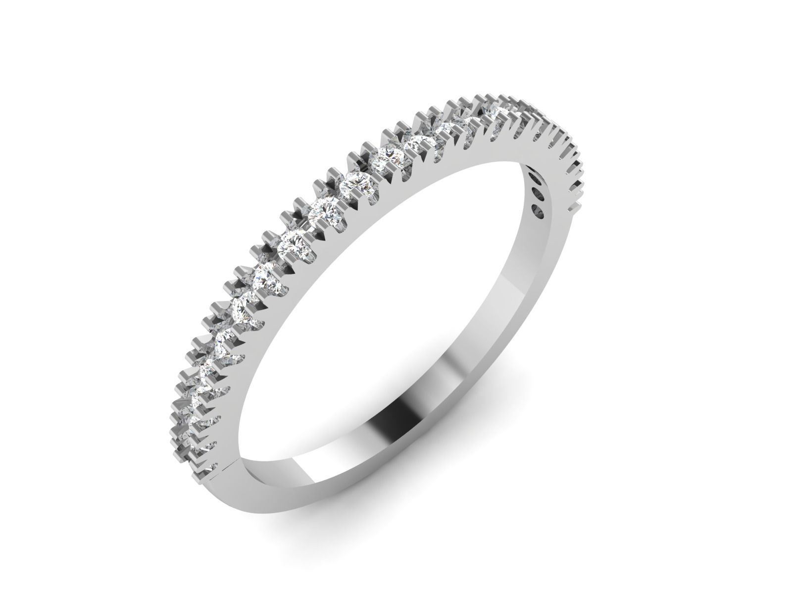 Women Diamond Ring 3dm render details 3D print model_8