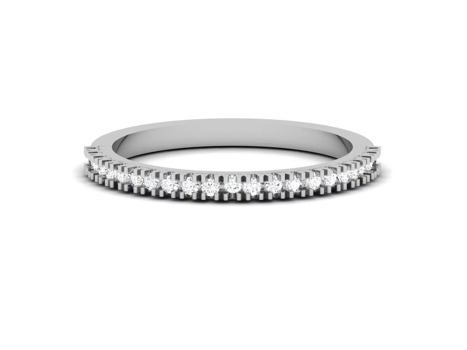 Women Diamond Ring 3dm render details 3D print model_0