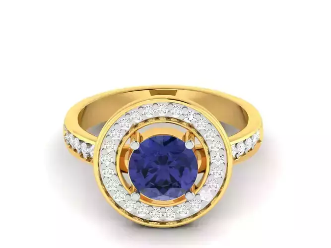 Women Diamond Ring 3dm render details