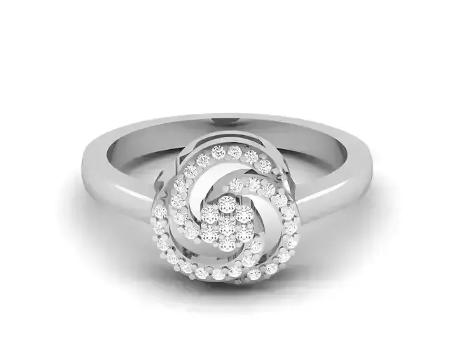 Women Diamond Ring 3dm render details