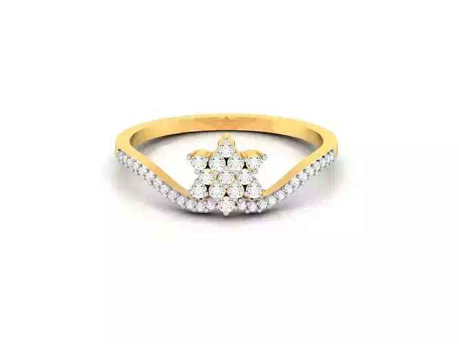 Women Diamond Ring 3dm render details