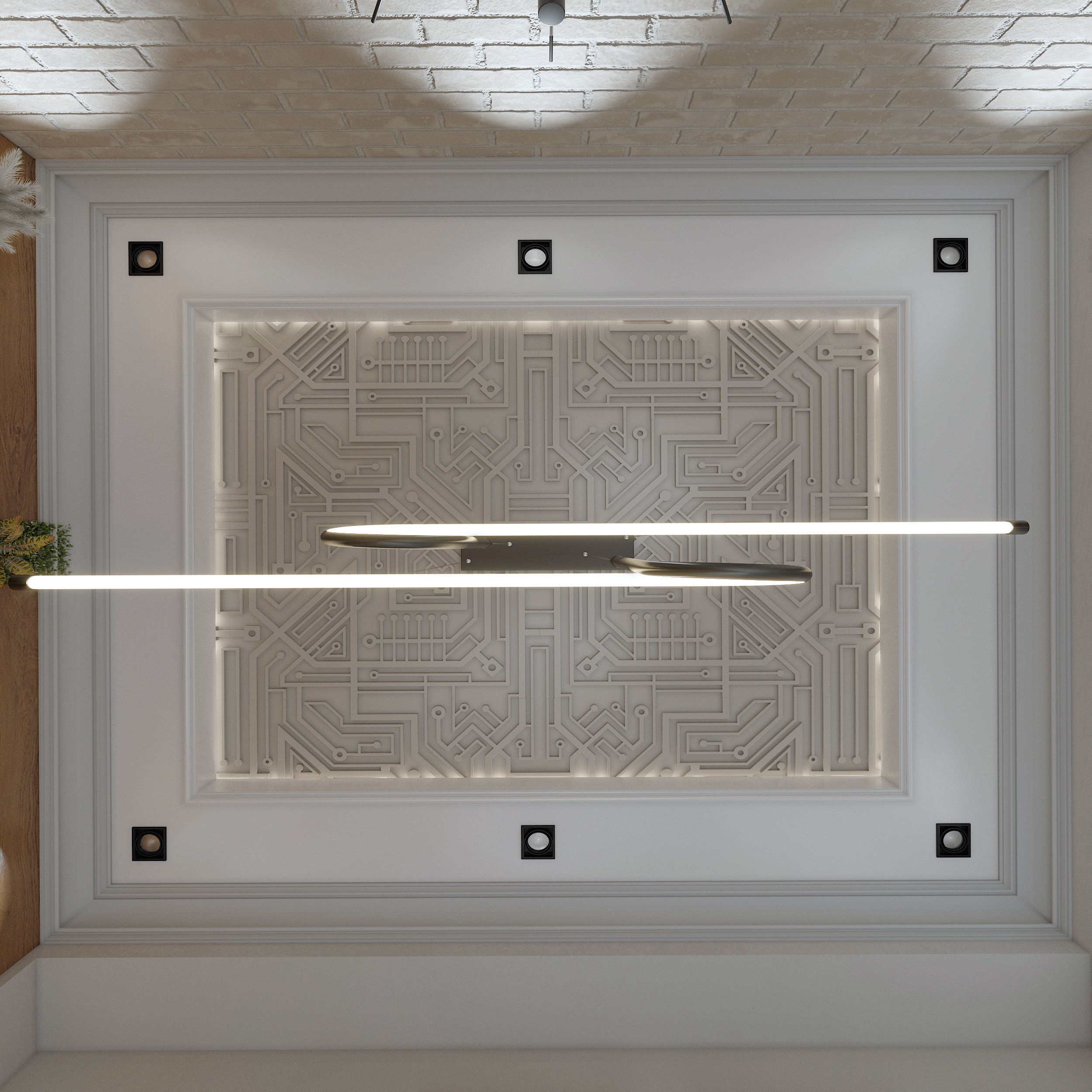 office modern home interior design 3D model_5