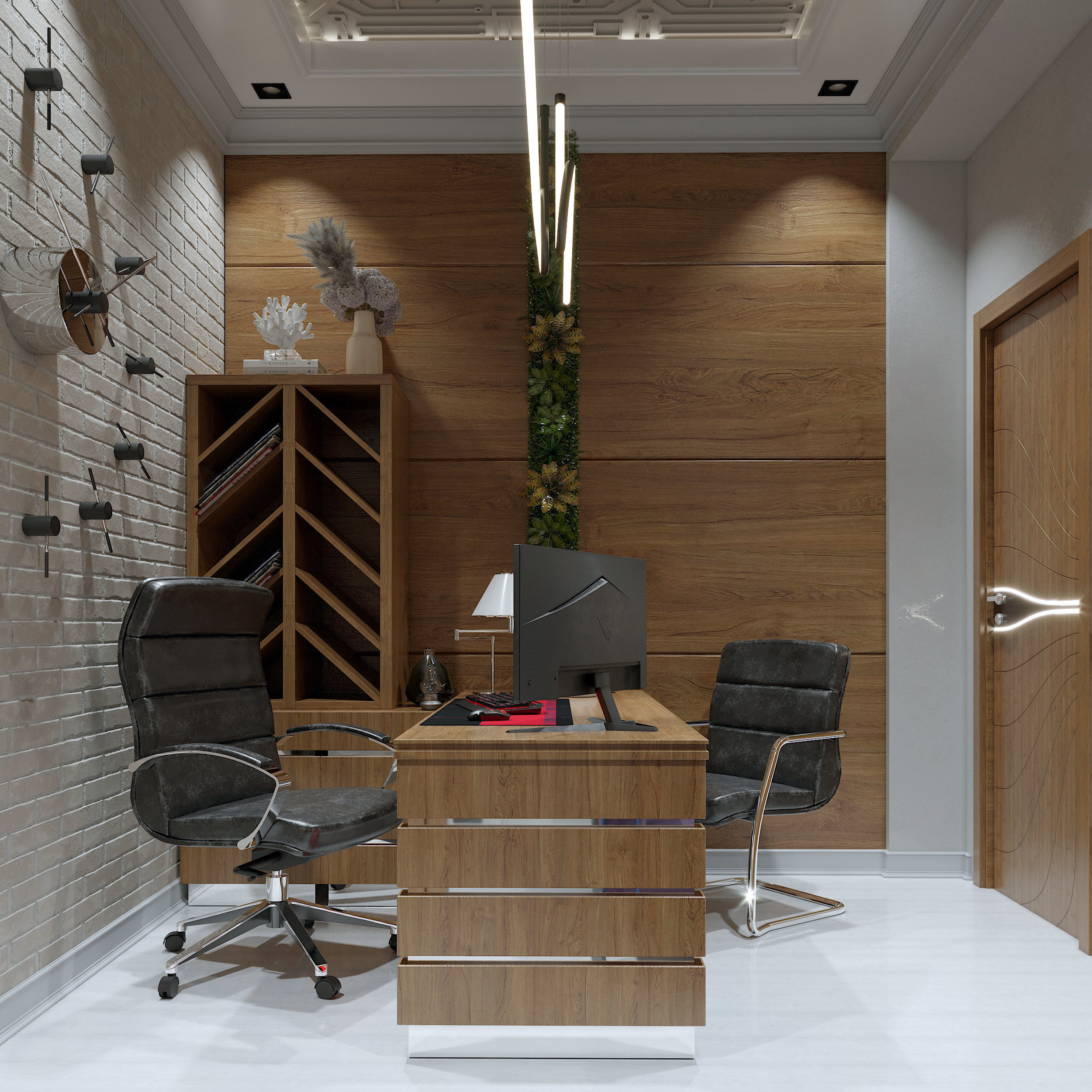 office modern home interior design 3D model_2