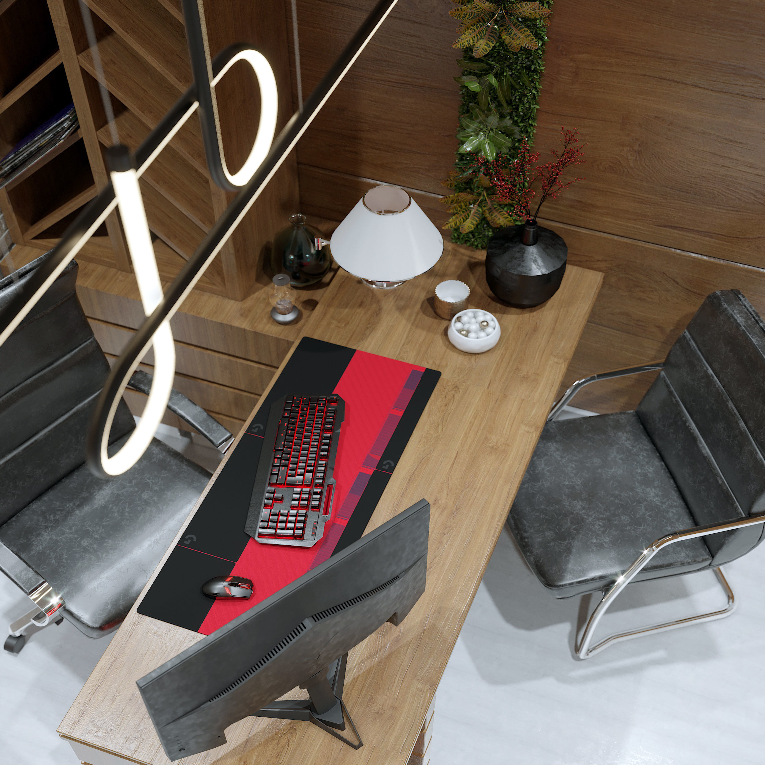 office modern home interior design 3D model_6